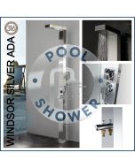 Windsor Silver ADA 316L Marine Grade Stainless Steel Outdoor Pool Shower 