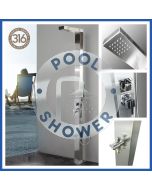 Windsor Silver ADA 316 Marine Grade Stainless Steel Outdoor Pool Shower 