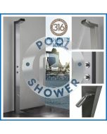 [PRE - ORDER ETA End Of October]  Bondi Push Button 316 Marine Grade WATERMARK REGISTERED Stainless Steel Outdoor Indoor /Pool Shower