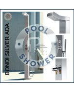 Bondi Silver ADA 316L Marine Grade Stainless Steel Outdoor Pool Shower, WATERMARK REGISTERED 