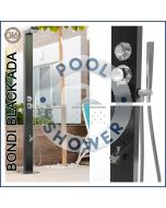 Bondi Black ADA 316L Marine Grade WATERMARK REGISTERED Stainless Steel Outdoor Indoor /Pool Shower