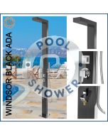 Windsor Black ADA 316L Marine Grade Stainless Steel Outdoor Pool Shower 